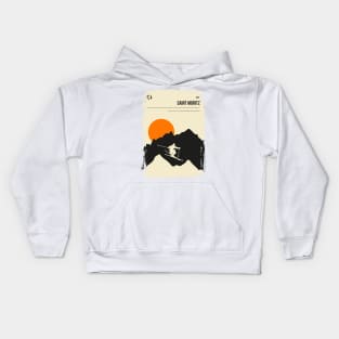 Saint Moritz Vintage Minimal Travel Poster Art Kids Hoodie